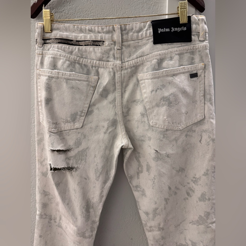 Palm Angels Paint Jeans Pants 30 - Picture 6 of 16